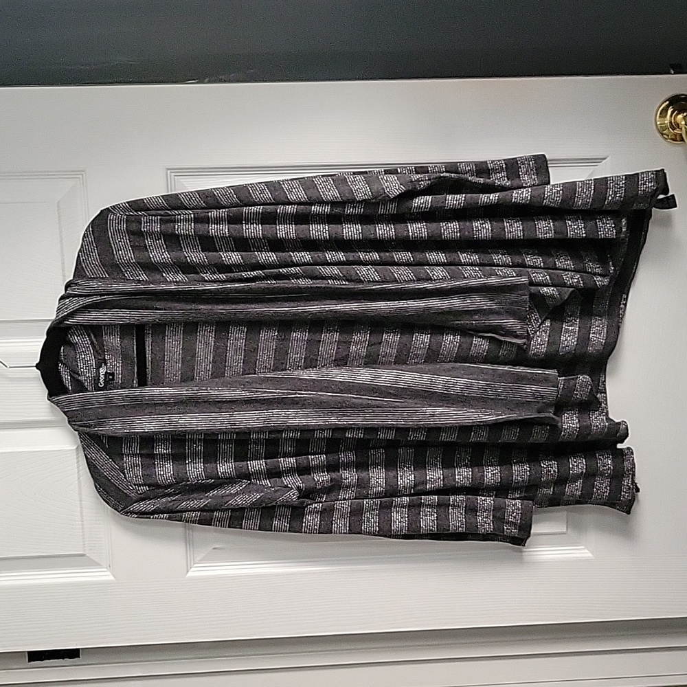 Striped Long Sleeve Cardigan